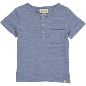 Blue Ribbed Dodger Henley