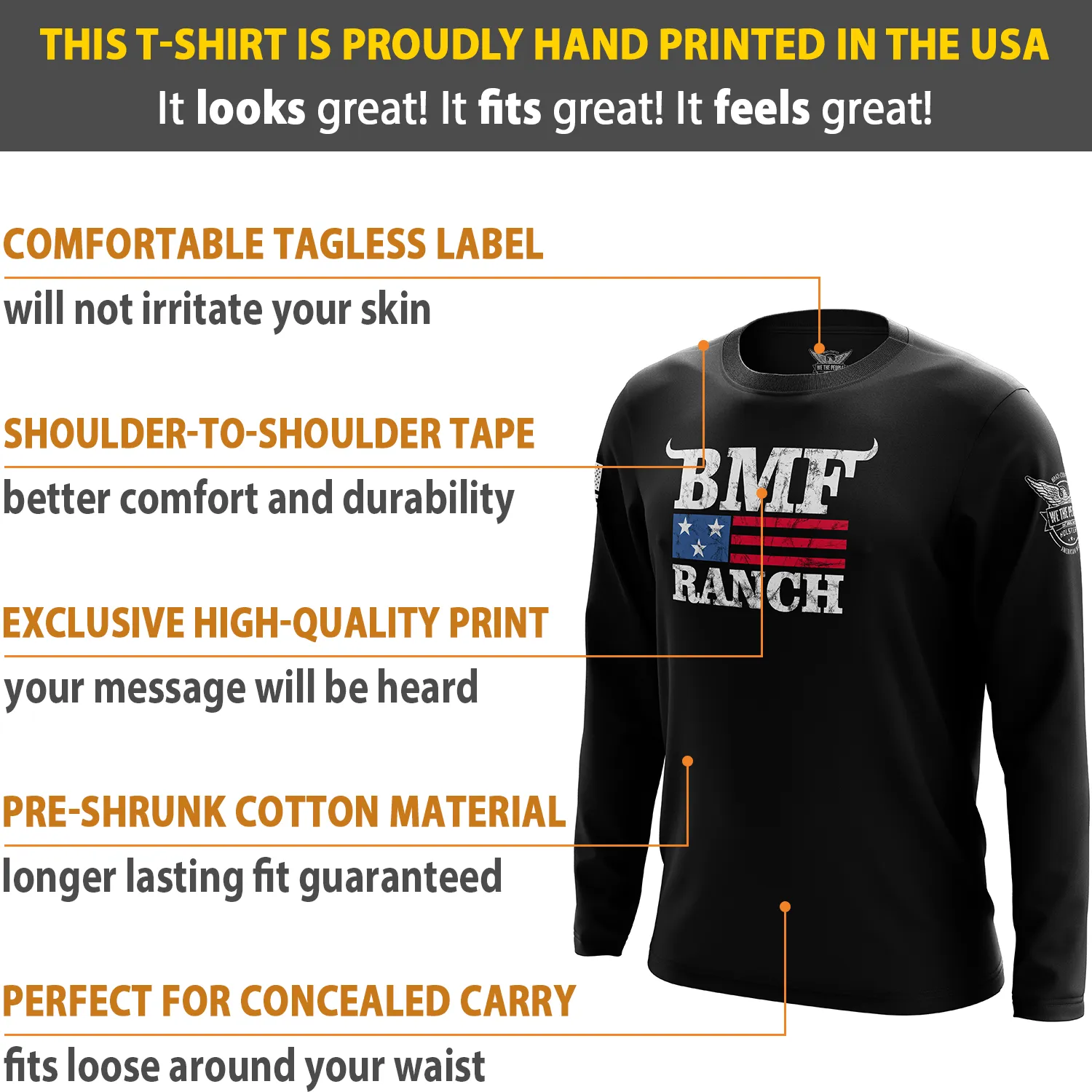 BMF Ranch Flag Long Sleeve Shirt