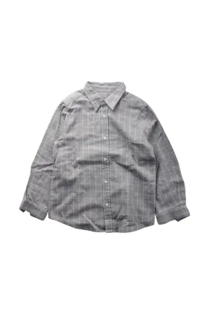 Bonpoint Long Sleeve Checkered Shirt 4T