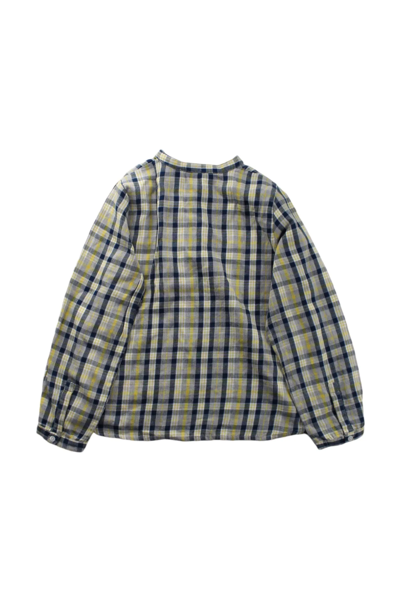 Bonpoint Plaid Long Sleeve Shirt 6T