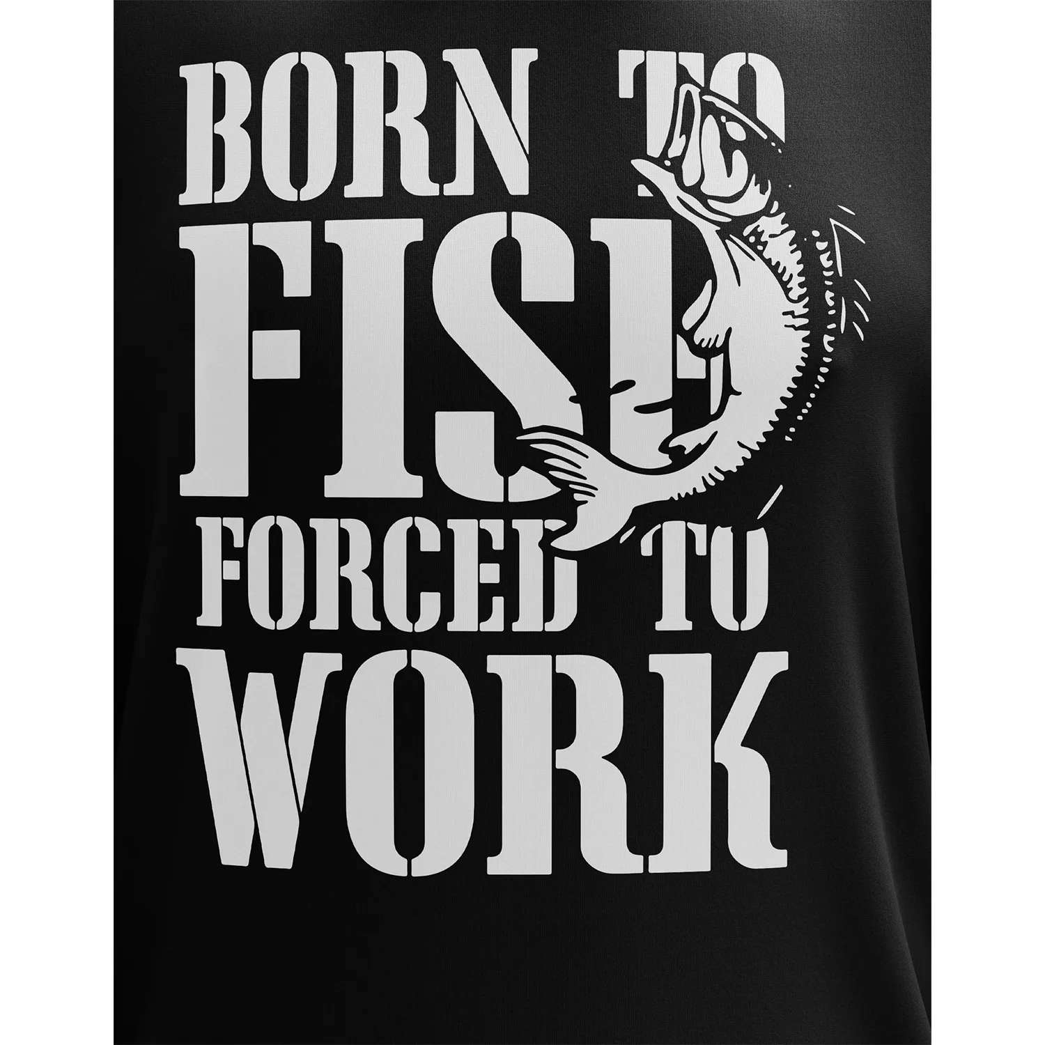 Born to Fish Forced to Work Long Sleeve Shirt