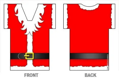 Bottle Cooler - T-Shirt Style - Santa