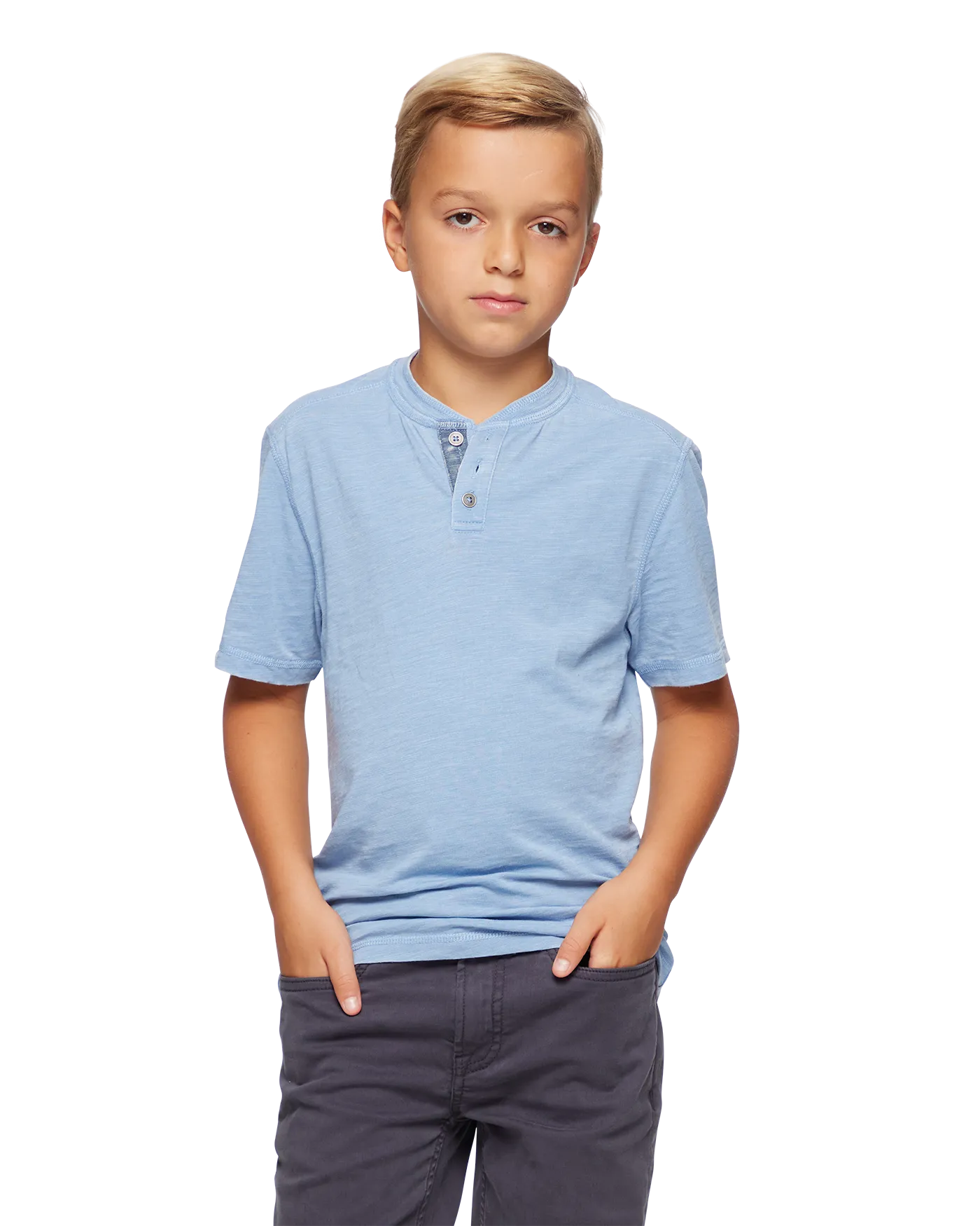 BOYS CHATHAM VINTAGE SOFT HENLEY