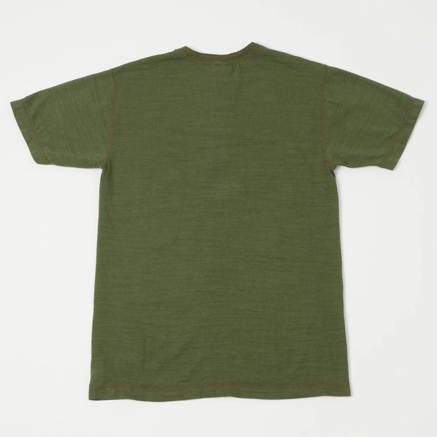 Buzz Rickson's S/S Henley Tee - Olive