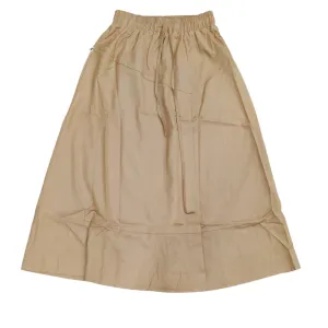 Camel Drawstring Maxi Skirt by Lilac Teen