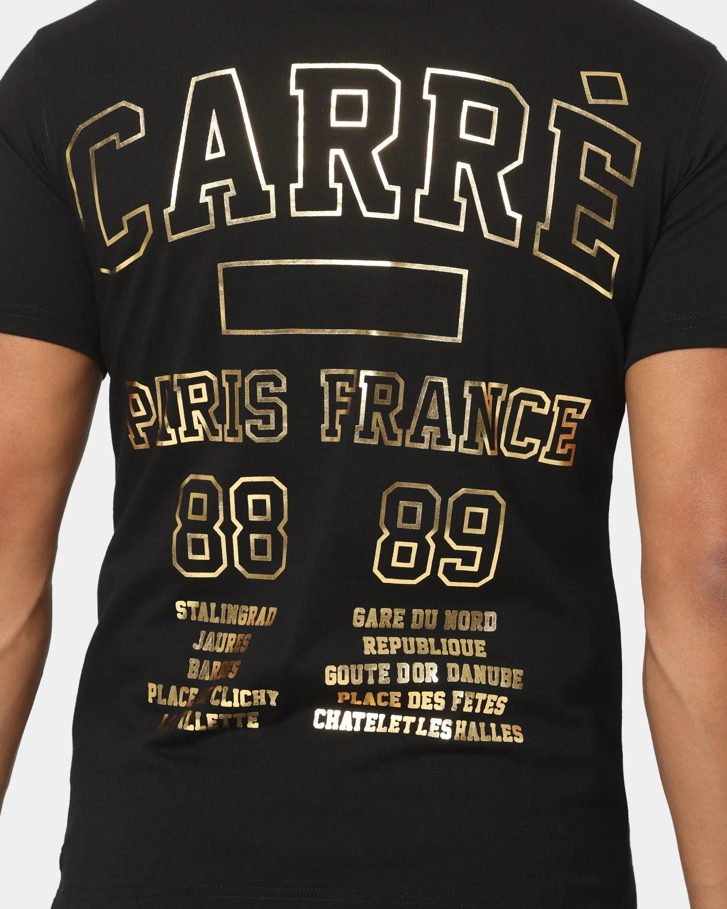 Carre CDG Class Short Sleeve T-Shirt Black/Gold