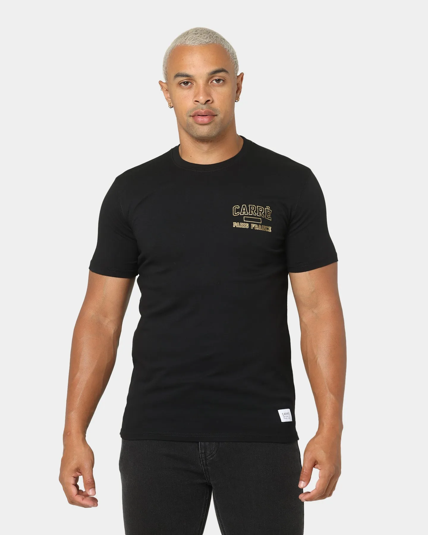 Carre CDG Class Short Sleeve T-Shirt Black/Gold