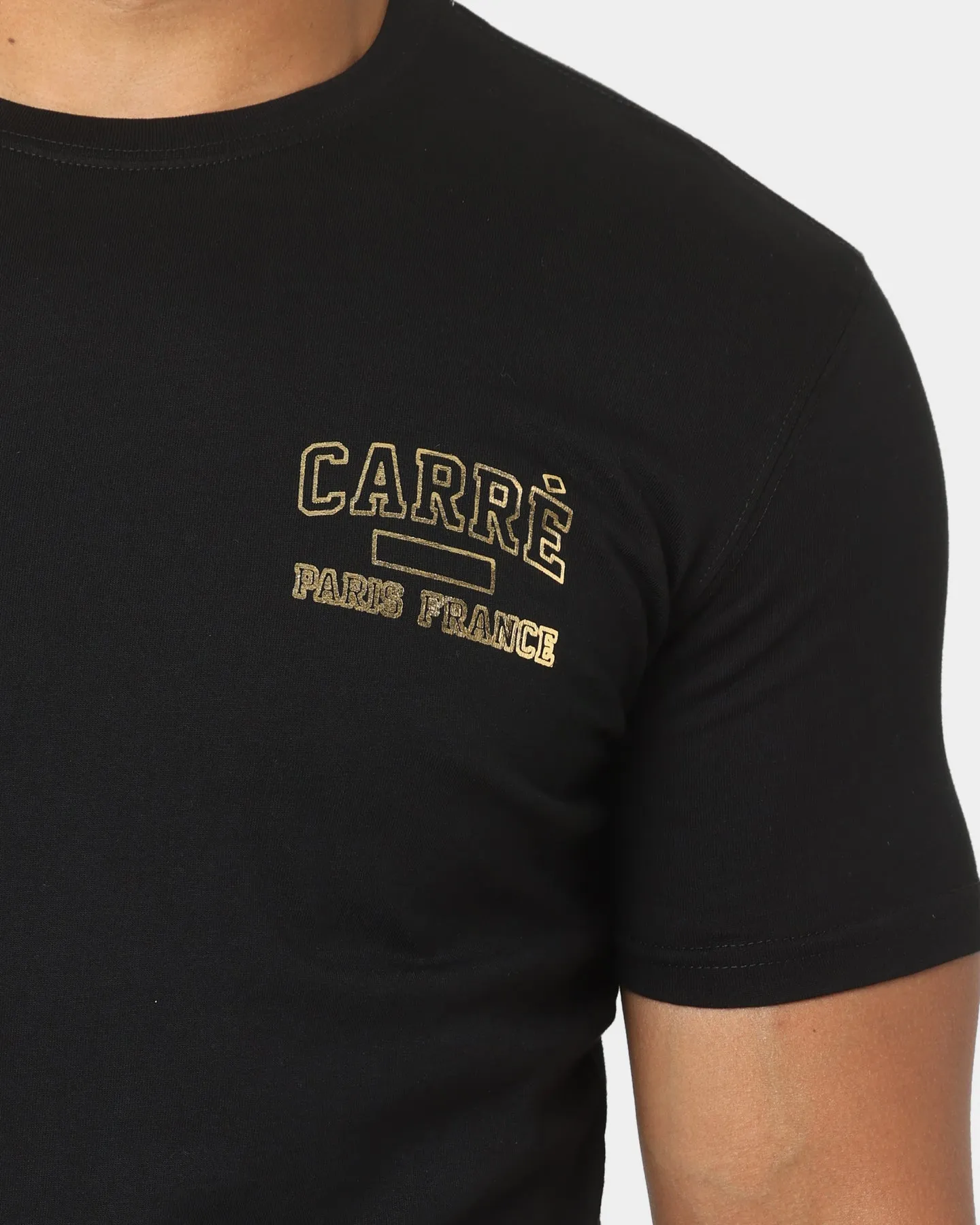 Carre CDG Class Short Sleeve T-Shirt Black/Gold