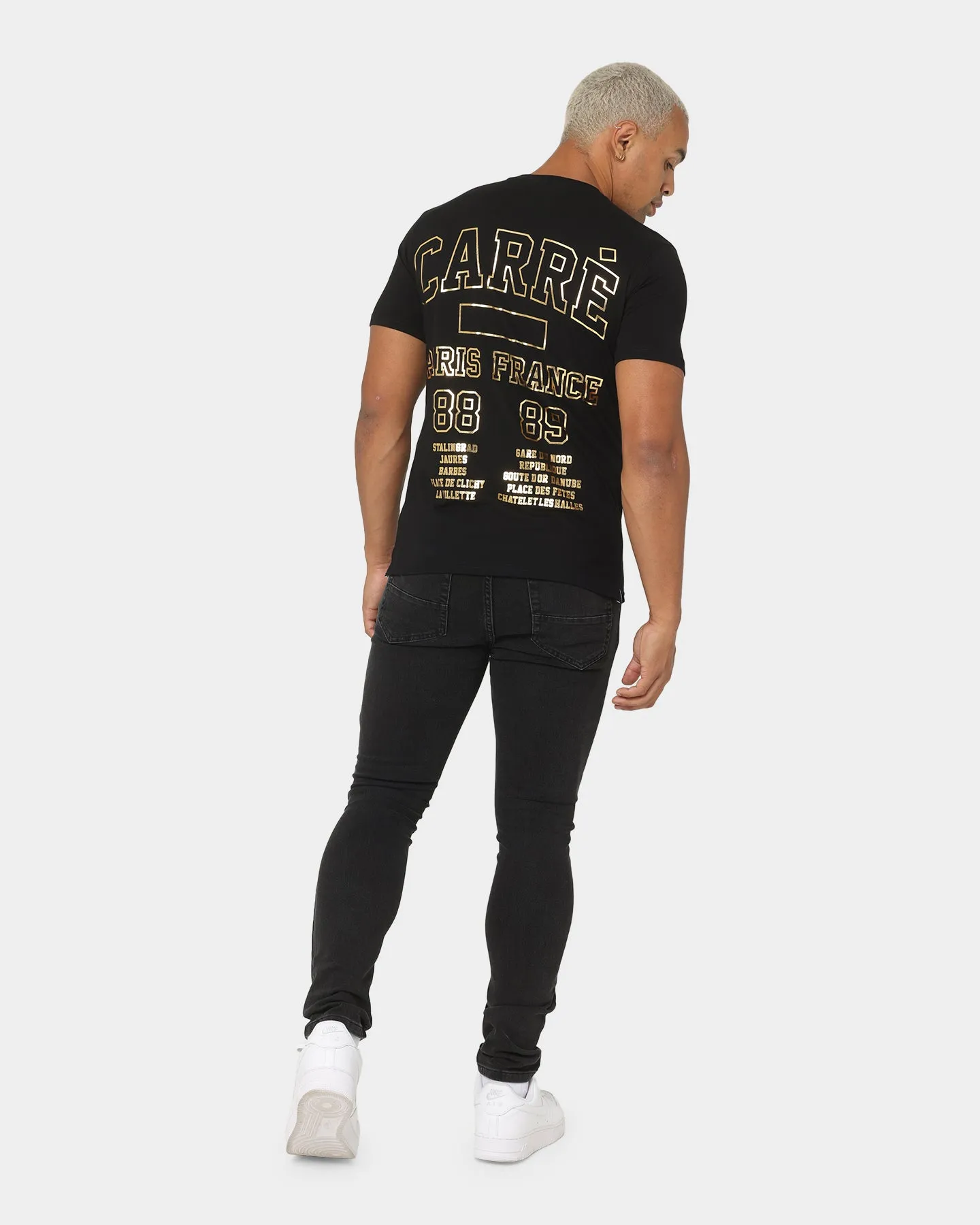 Carre CDG Class Short Sleeve T-Shirt Black/Gold