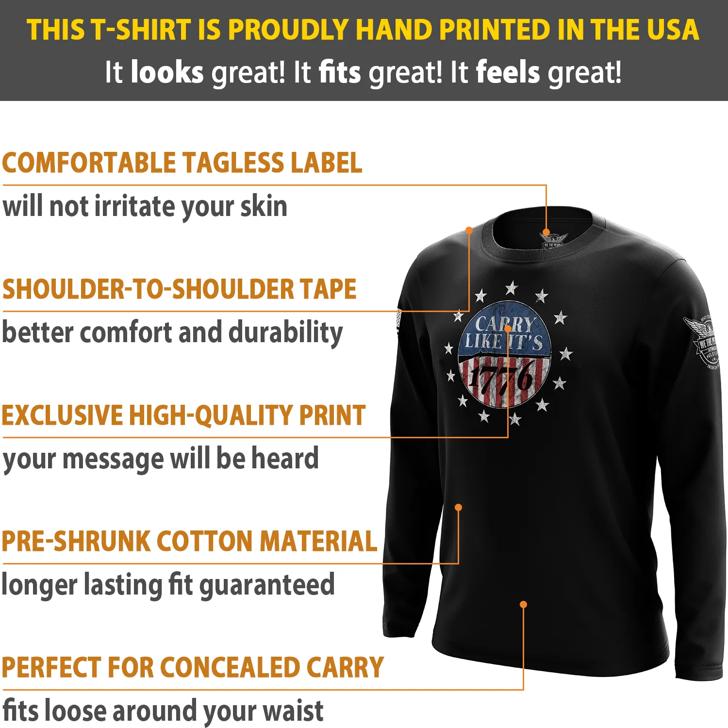 Carry Like It's 1776 Long Sleeve Shirt