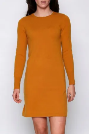 Cashmere Long Sleeve Crew Neck Dress