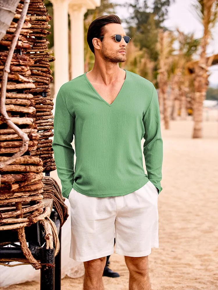 Casual Comfort V-Neck Beach Tops (US Only)