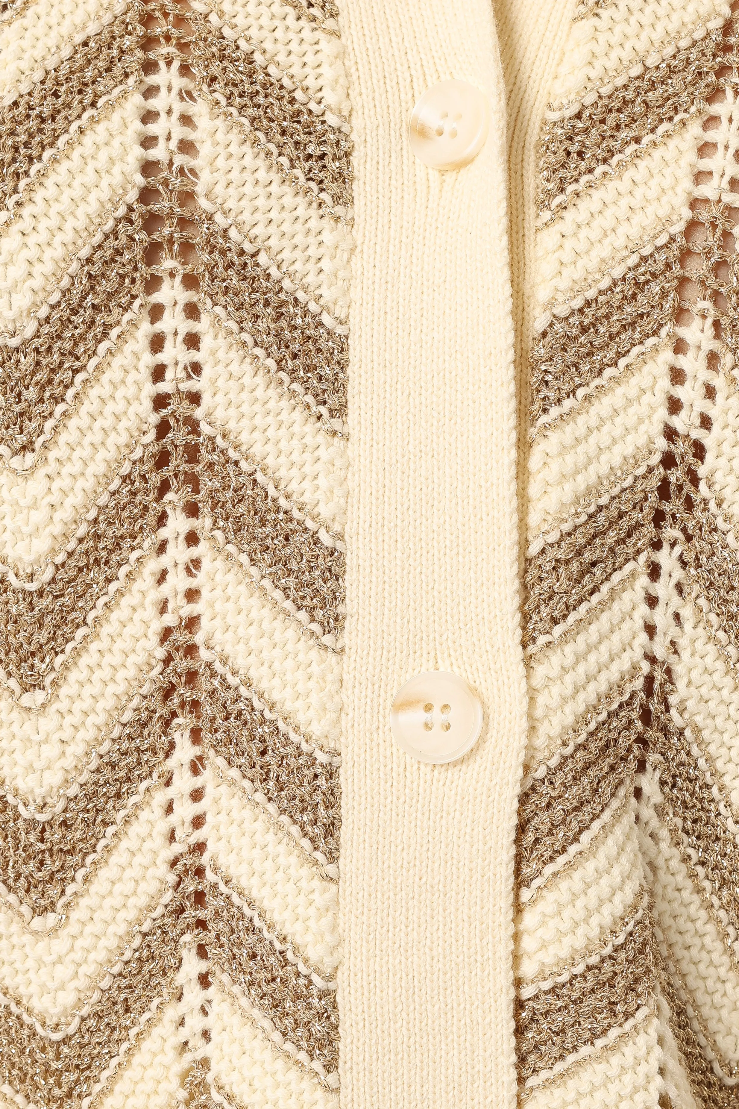 Cherie Knit Shirt - Gold White