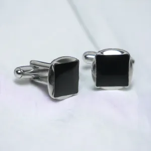 Chokore Circular Square Cufflinks (Black)