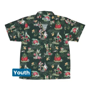 Christmas Time with Fantasy Creatures Youth Hawaiian Shirt