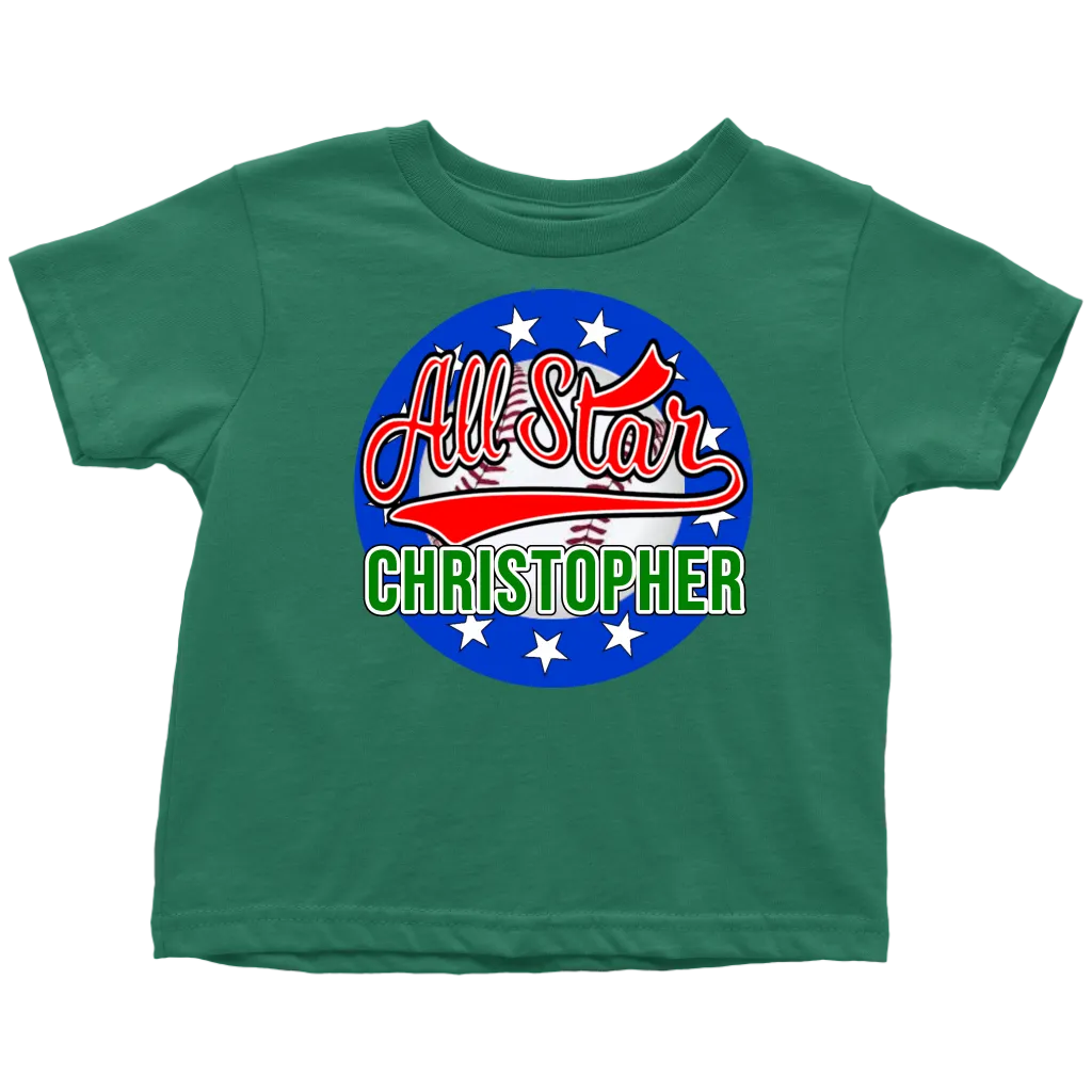 CHRISTOPHER ALL STAR TODDLER T-SHIRT FOR CHRISTOPHER