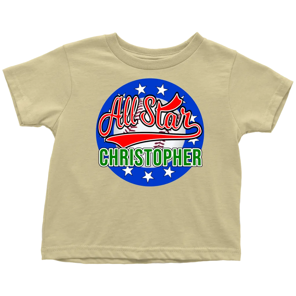 CHRISTOPHER ALL STAR TODDLER T-SHIRT FOR CHRISTOPHER