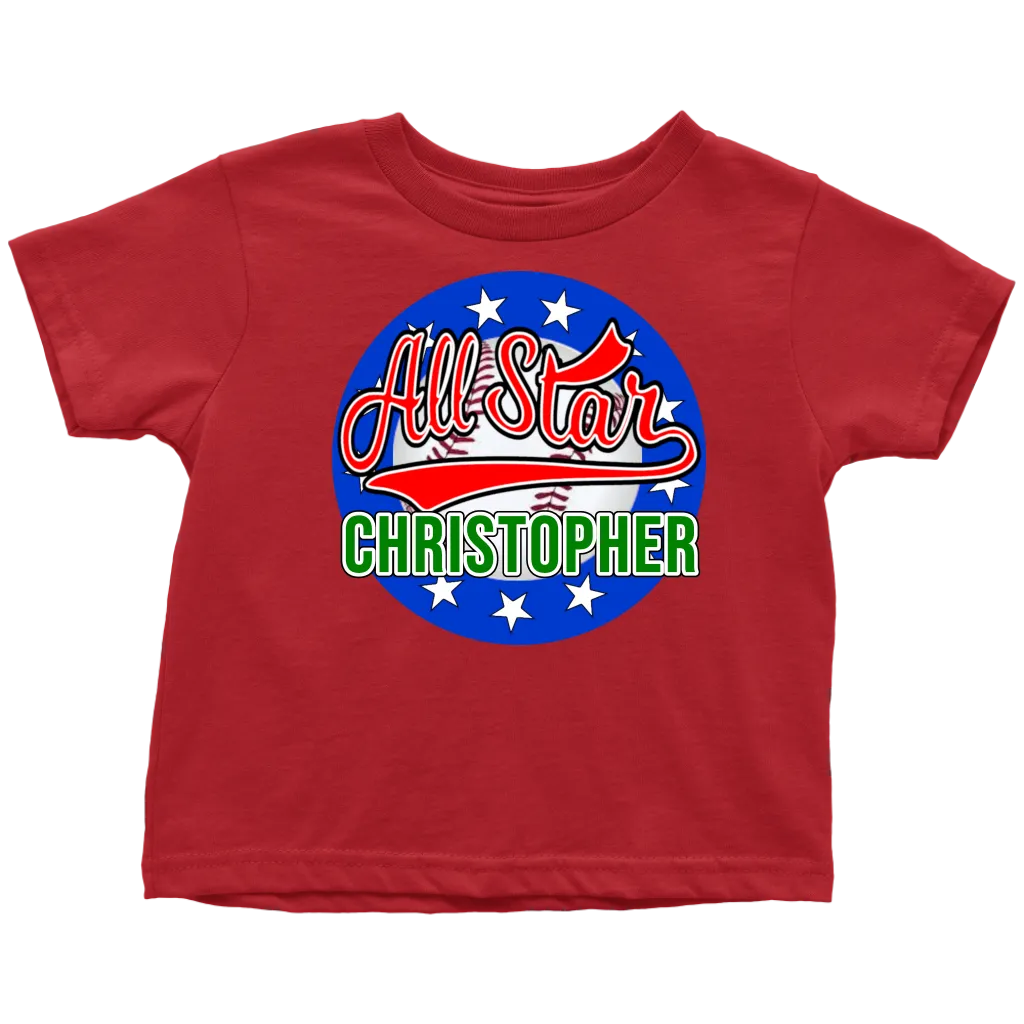 CHRISTOPHER ALL STAR TODDLER T-SHIRT FOR CHRISTOPHER