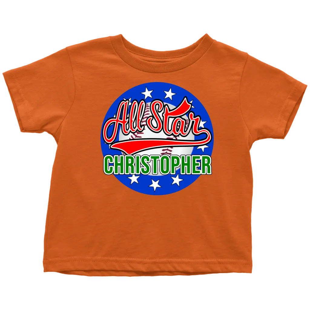 CHRISTOPHER ALL STAR TODDLER T-SHIRT FOR CHRISTOPHER