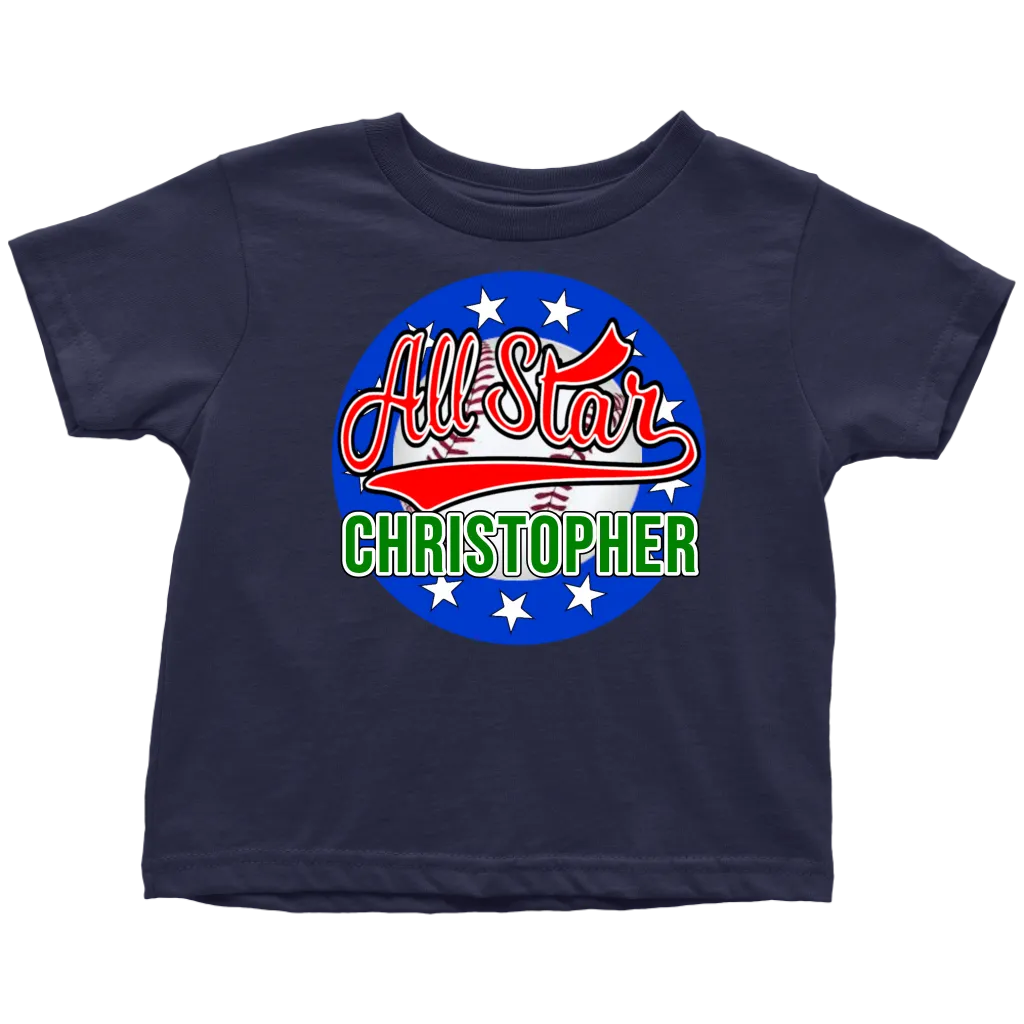 CHRISTOPHER ALL STAR TODDLER T-SHIRT FOR CHRISTOPHER