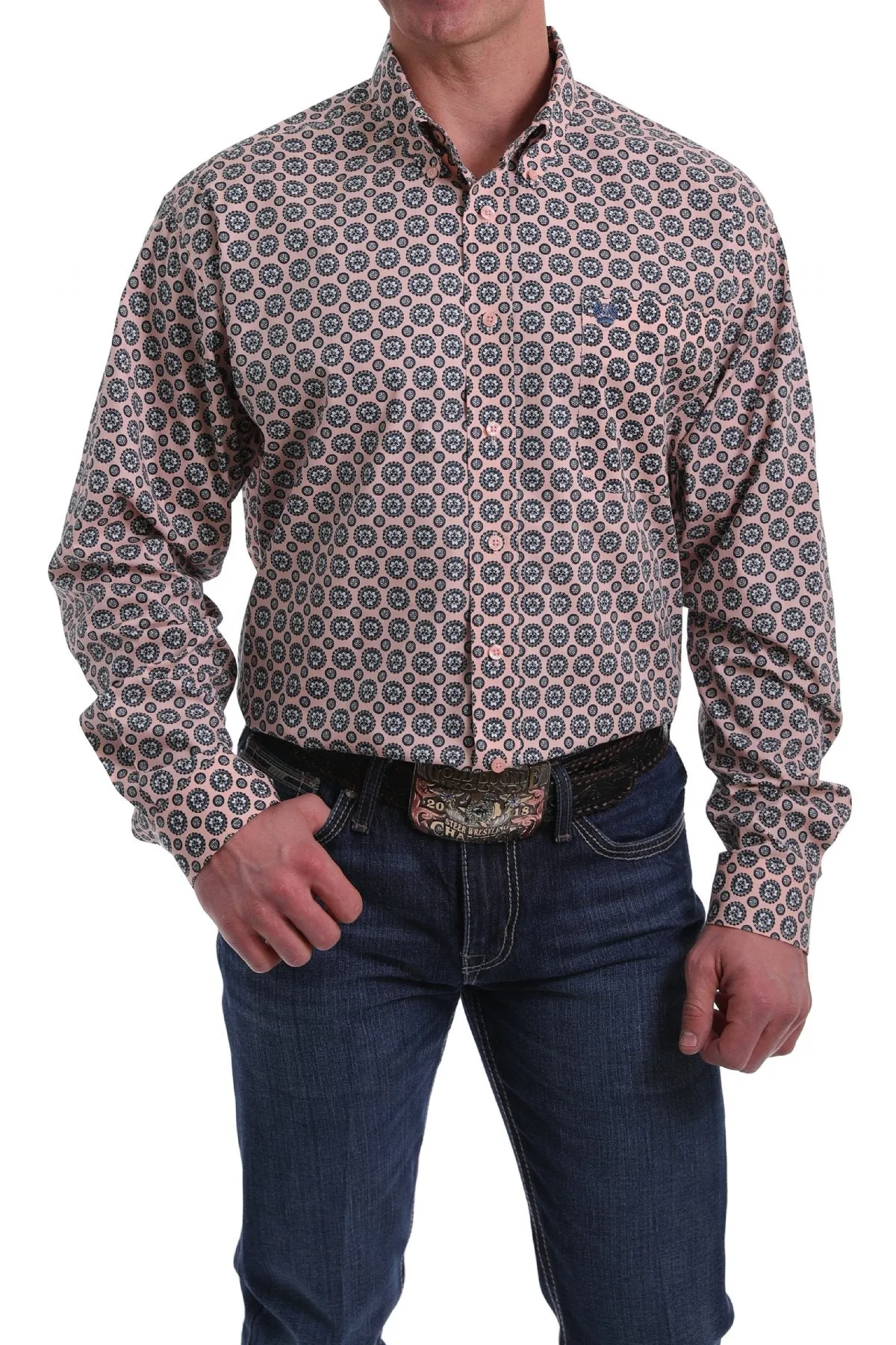 Cinch Mens Long Sleeved Button Down Shirt