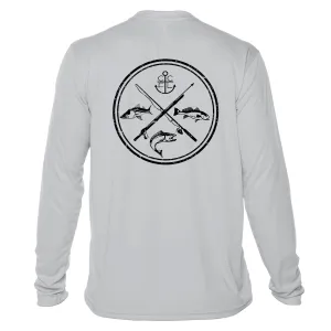 Circle Slam UPF50 Sun Shirt - Dryfit Sun Protection Fish Graphic Tee