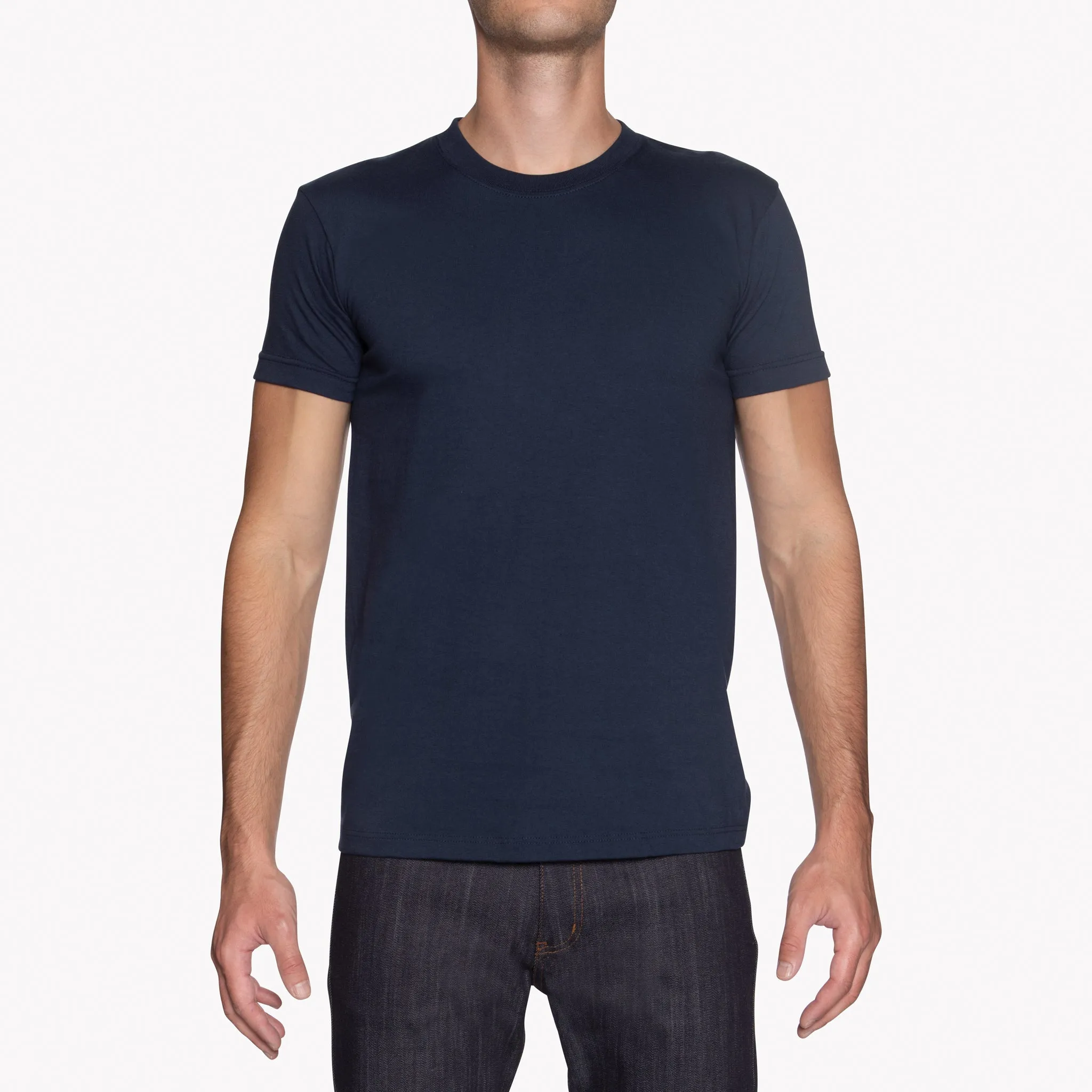 Circular Knit T-Shirt - Solid Navy