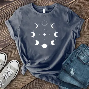 Circular Moon Phase T-shirt