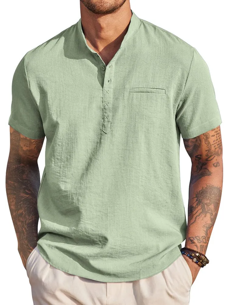 Classic Comfy Summer Henley Shirt (US Only)