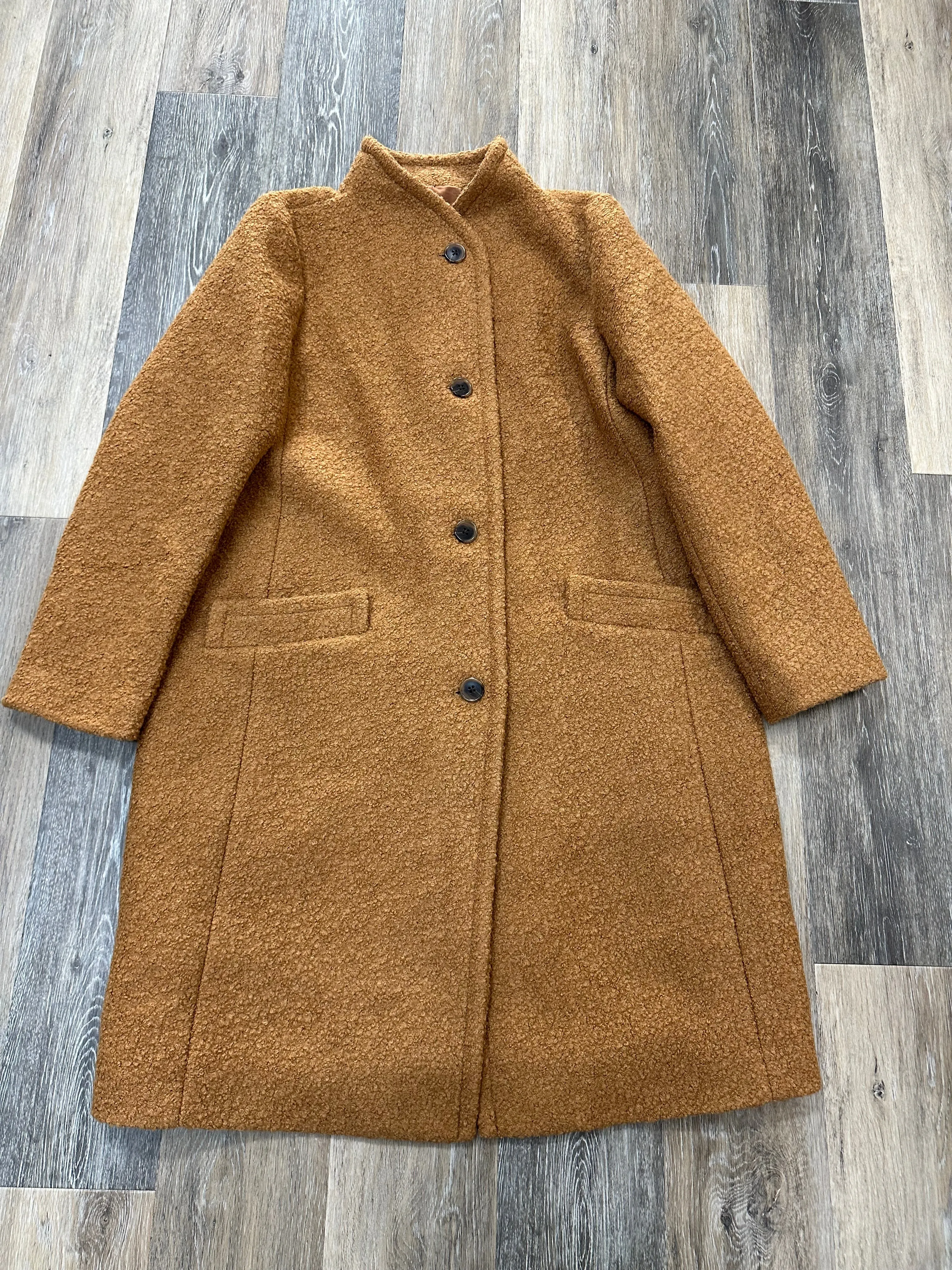 Coat Peacoat By J. Crew In Tan, Size: 16