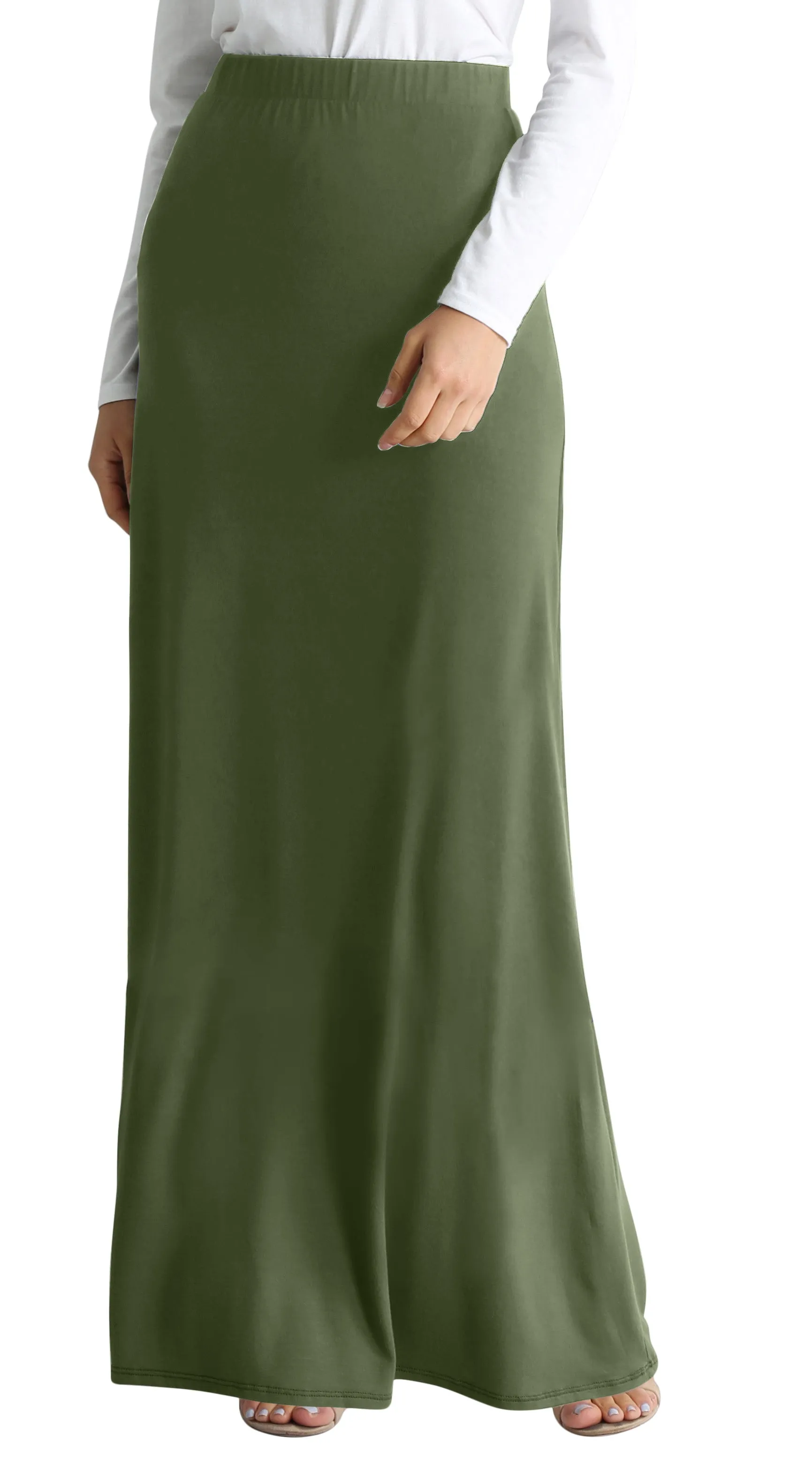 Comfort in Solids Maxi Skirt