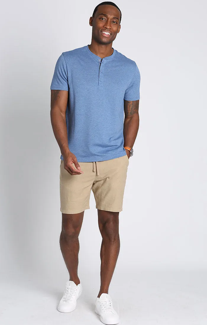 Cotton Modal Short Sleeve Henley