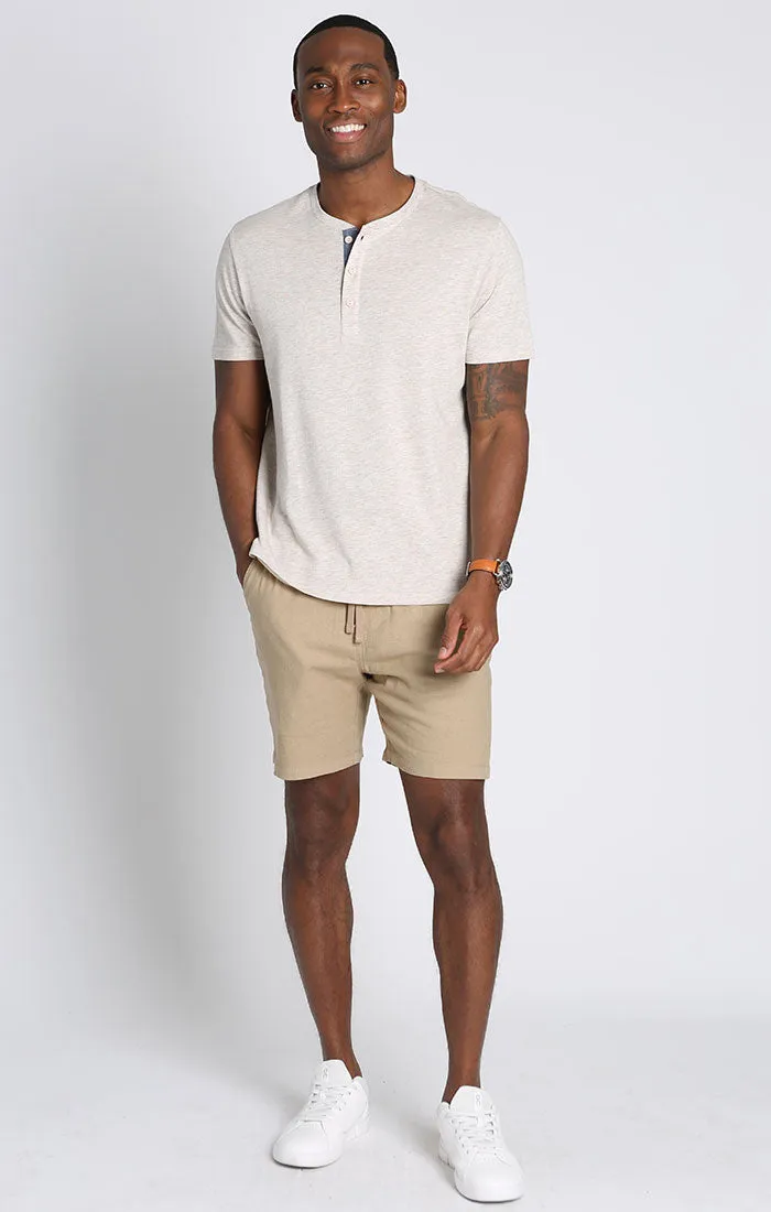 Cotton Modal Short Sleeve Henley