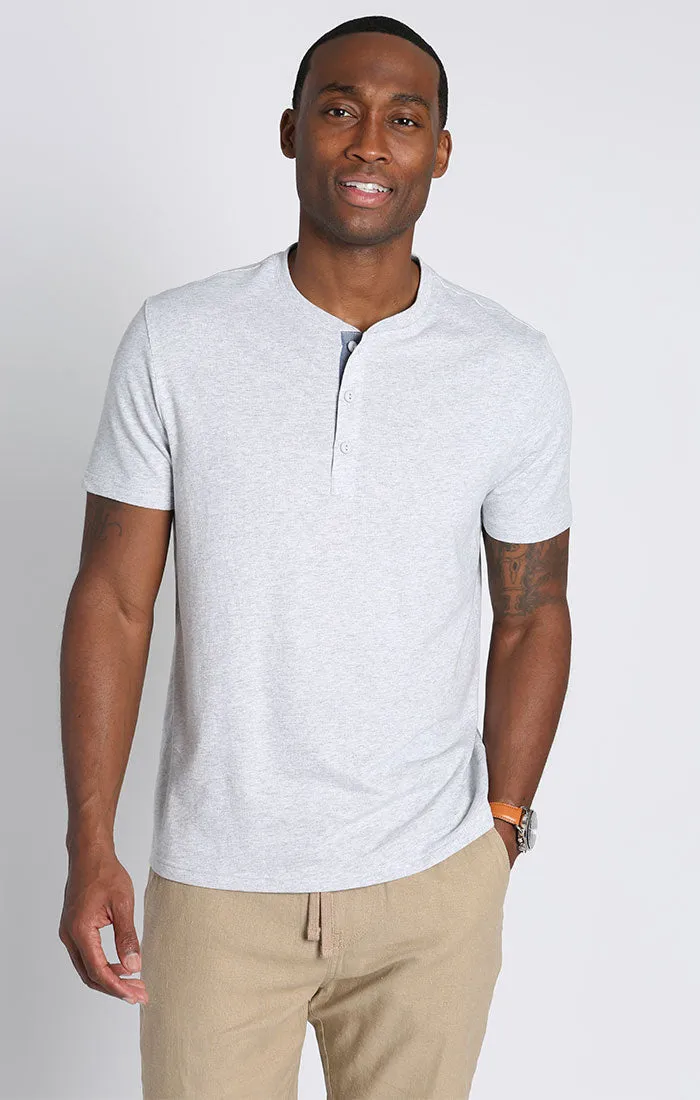 Cotton Modal Short Sleeve Henley