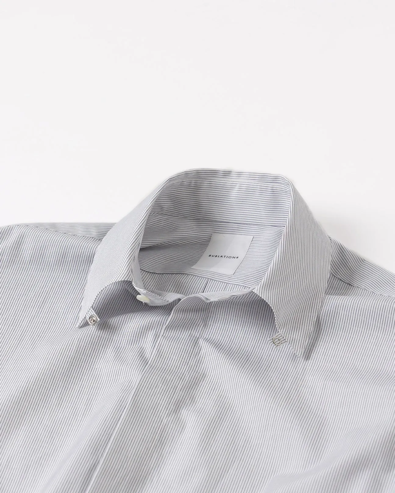 COTTON TAB COLLAR SHIRT .06【PIN-STRIPE】