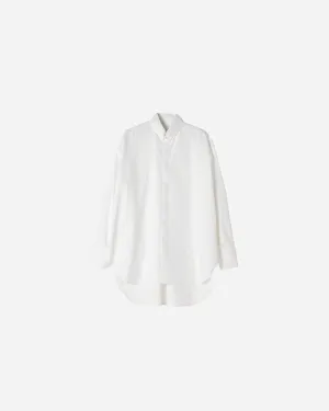 COTTON TAB COLLAR SHIRT .06【WHITE-OXFORD】