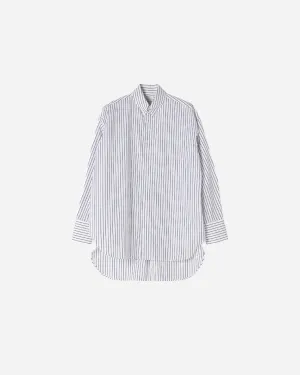 COTTON TAB COLLAR SHIRT .06【WIDE-STRIPE】