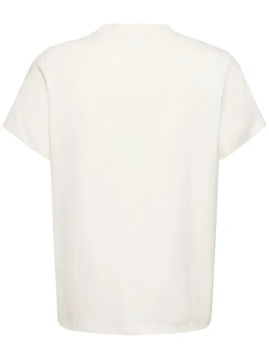 Courreges   Logo cotton jersey t-shirt 