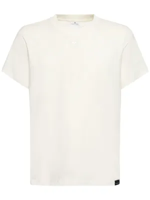 Courreges   Logo cotton jersey t-shirt 