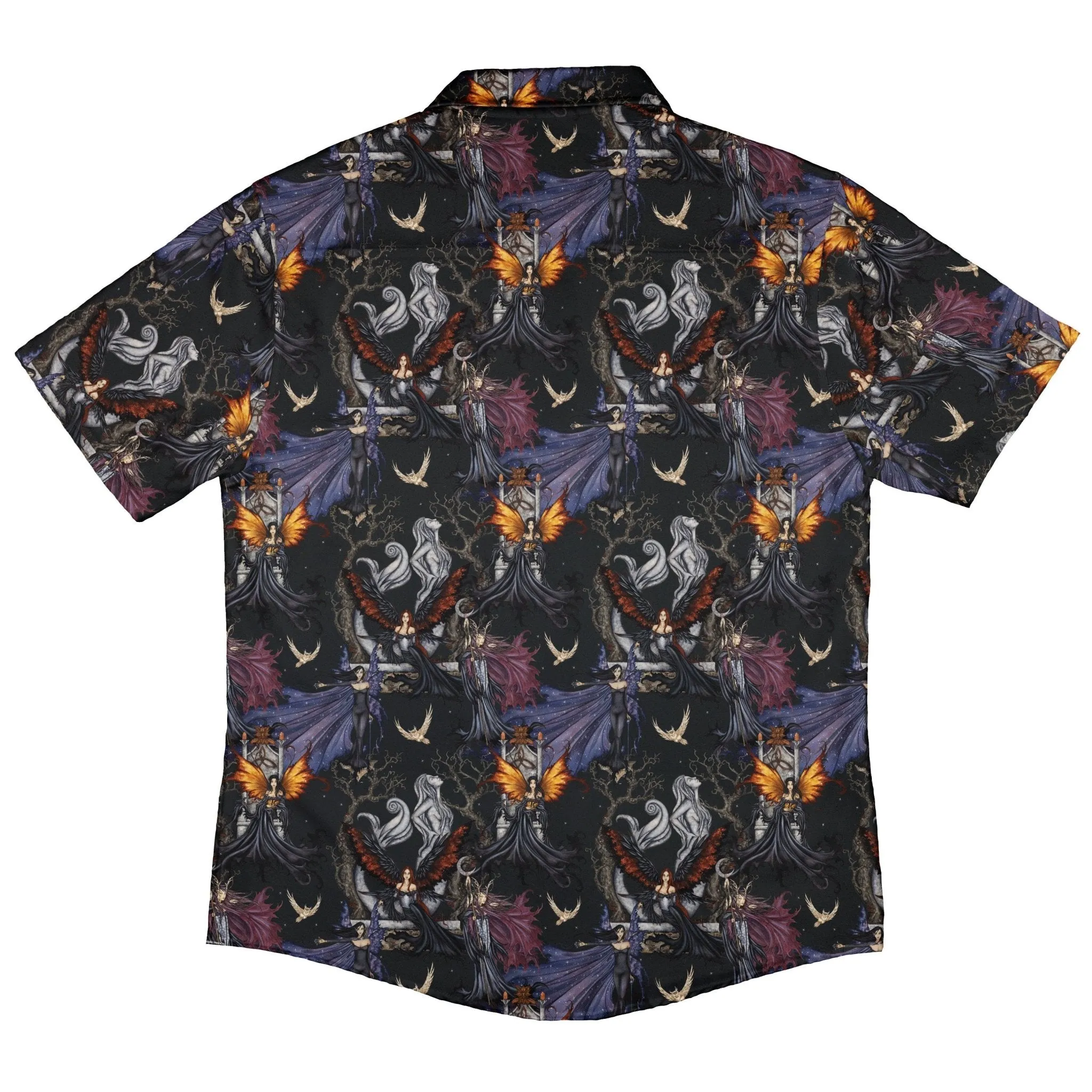 Dark Elves Gathering Button Up Shirt