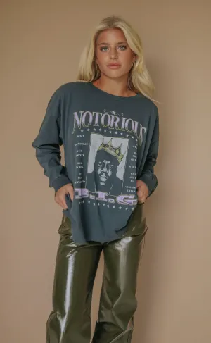 daydreamer: notorious big long sleeve merch - vintage black