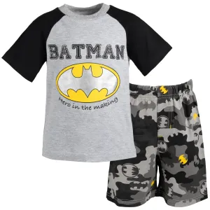 DC Comics Batman Graphic T-Shirt & French Terry Shorts