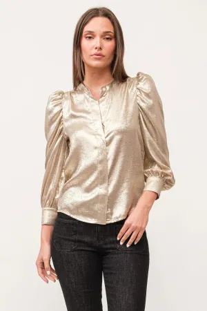 DEAR JOHN ROWAN METALLIC BLOUSE