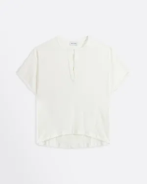 DIJ174 HENLEY MM STRETCHLINEN JERSEY