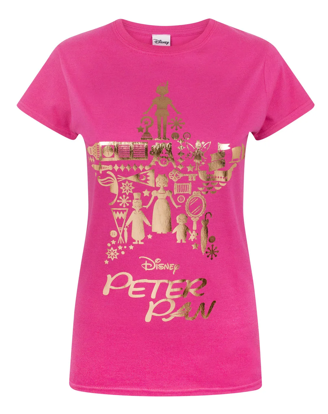 Disney Peter Pan Gold Foil Women's T-Shirt