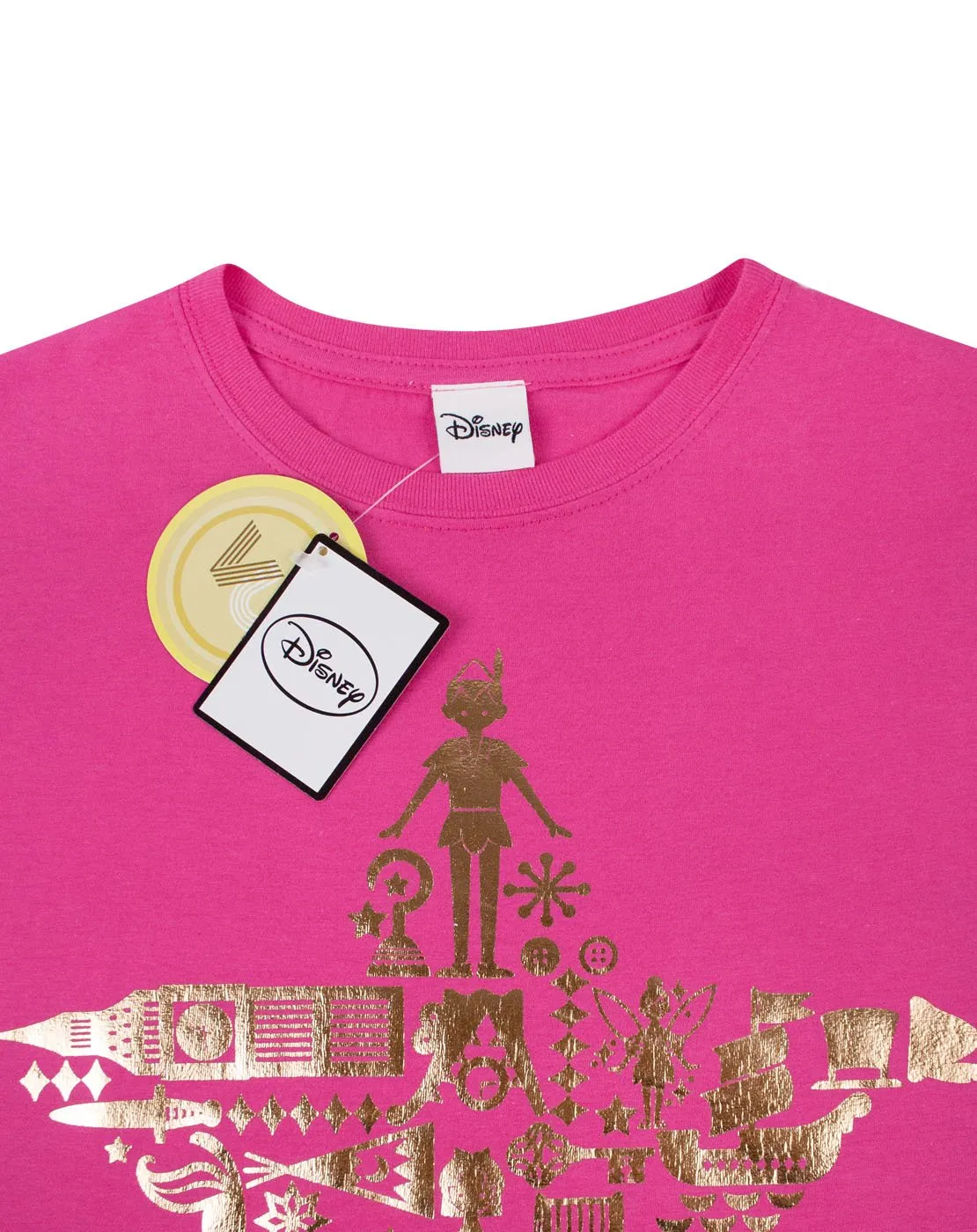 Disney Peter Pan Gold Foil Women's T-Shirt