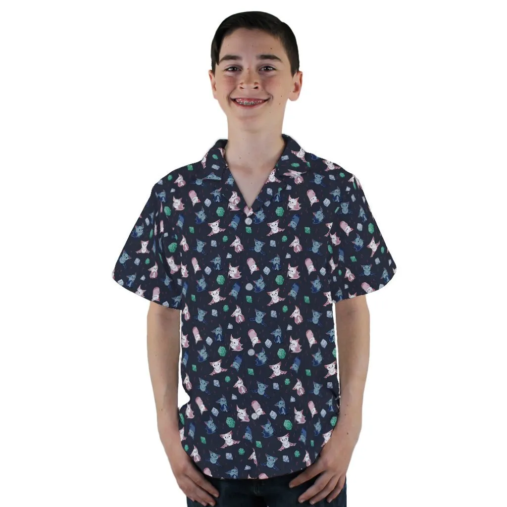 Dnd Bat Familiars Youth Hawaiian Shirt