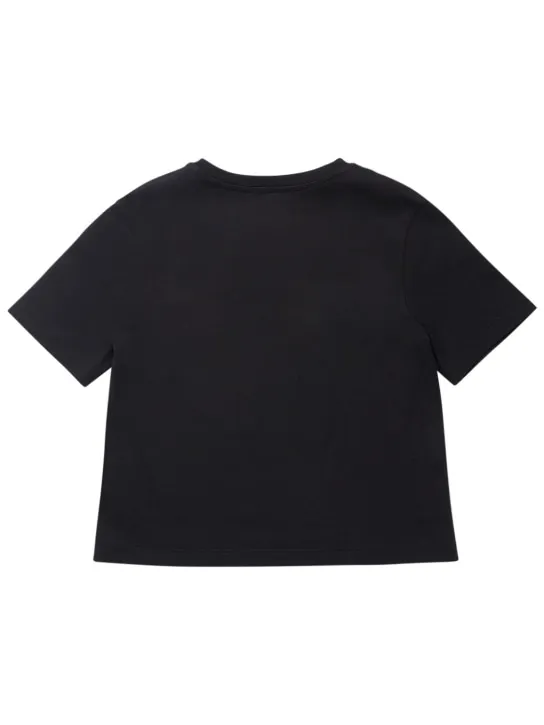 Dolce&amp;Gabbana   Embroidered cotton jersey t-shirt 