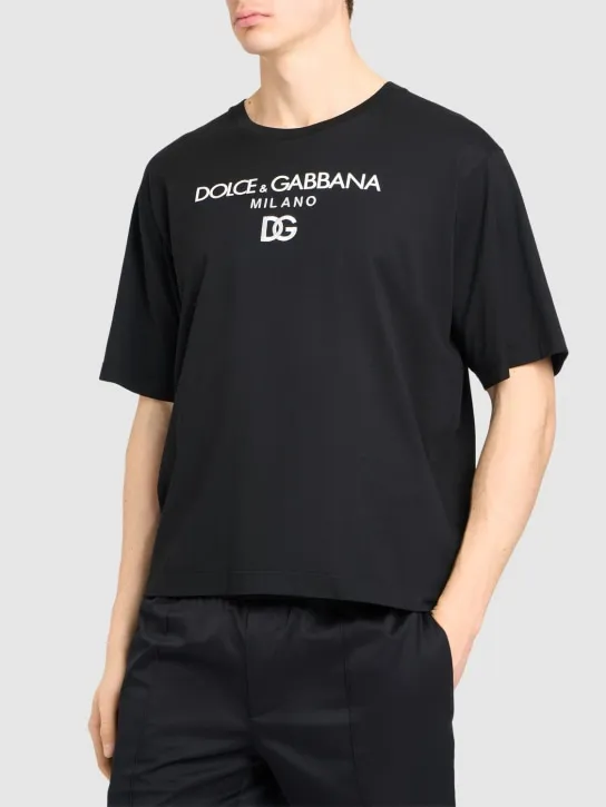 Dolce&amp;Gabbana   Logo cotton t-shirt 