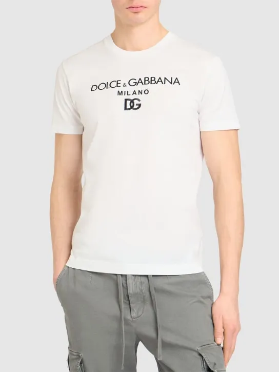 Dolce&amp;Gabbana   Logo cotton t-shirt 